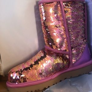 UGG Classic short sequin boots